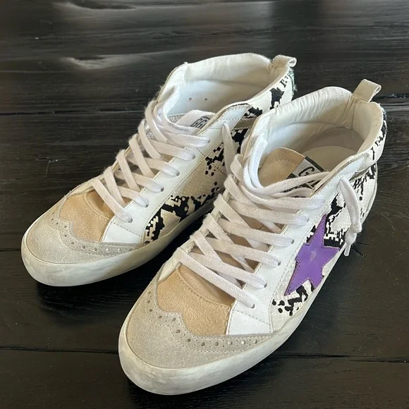 Golden Goose Mid Star Classic suede toe snake leather 38 - Picture 1 of 8